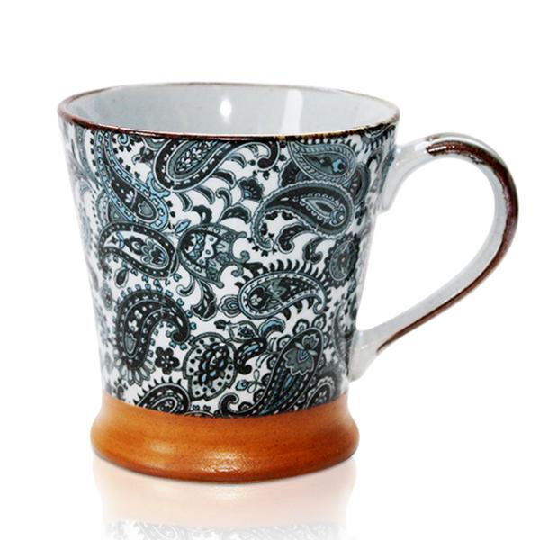 Paisley Spiral Japanese Mug
