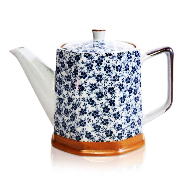 Blue Blossom Japanese Teapot